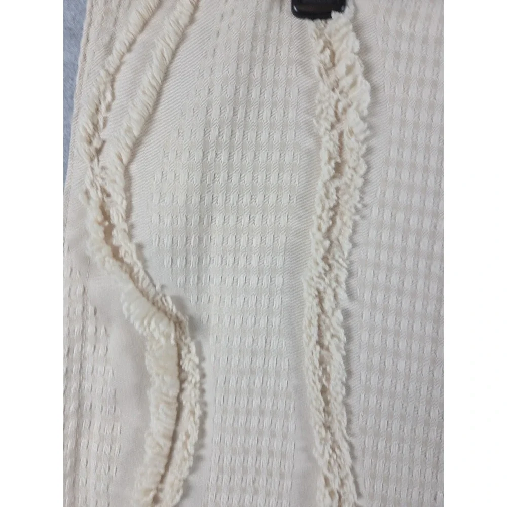 Koolaburra by UGG Standard Pillow Sham Set Beige Shag Ruffle Textured Zip Boho